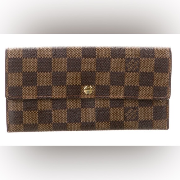 Louis Vuitton Damier Ebene Sarah Wallet - Picture 1 of 6
